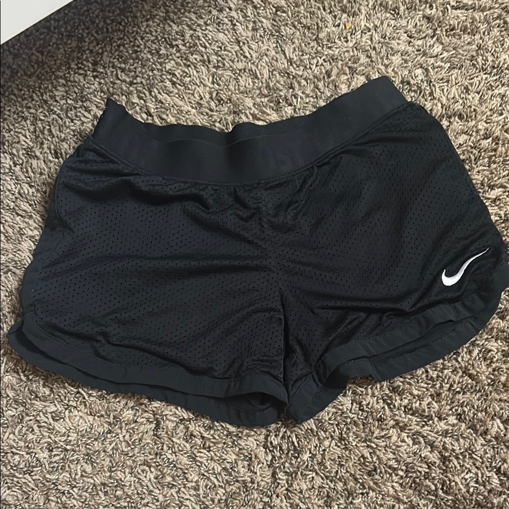 Nike Black Athletic Shorts with Elastic Waistband